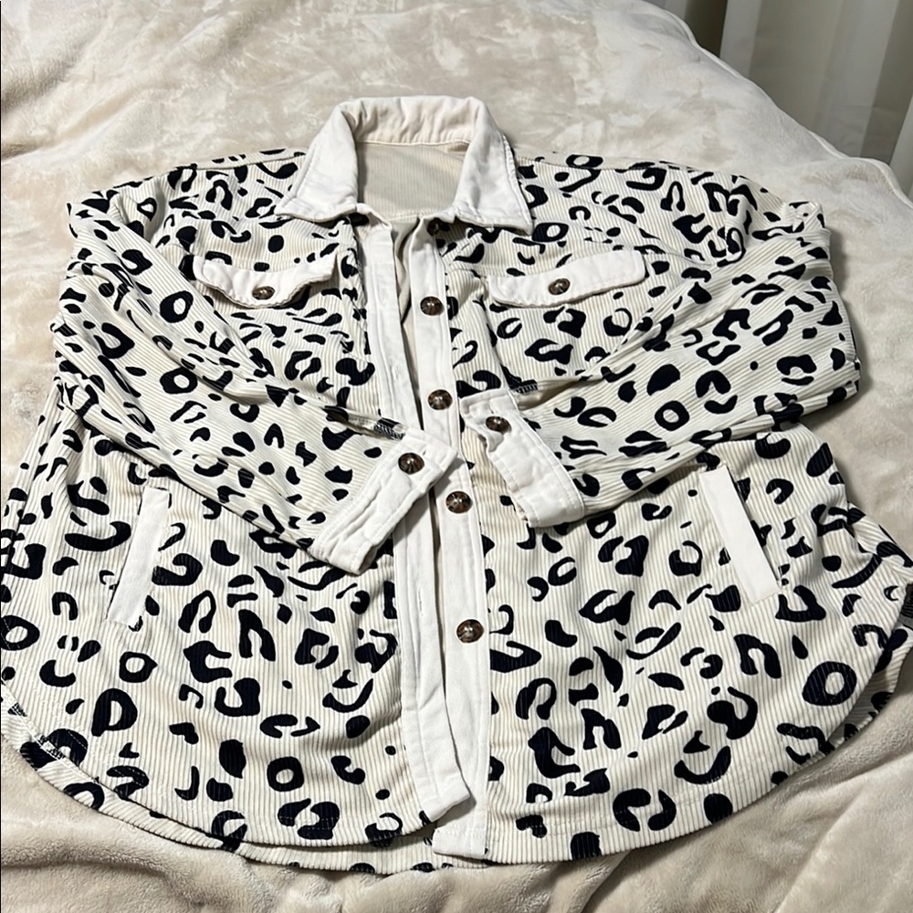 Cheetah Corduroy Jacket